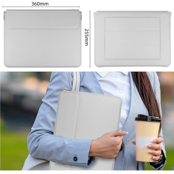 MacBook Pro 13 2016-2021 Laptop Sleeve PU Leather Case - Picture 1 of 10
